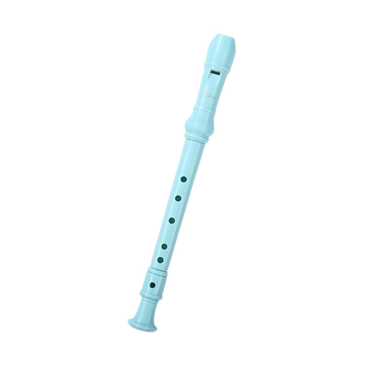 Flet Prosty Sopranowy (palcowanie Niemieckie) 6 Otworowy Instrument Dęty Dla Początkujących Drewniany Flet Prosty(Blue)