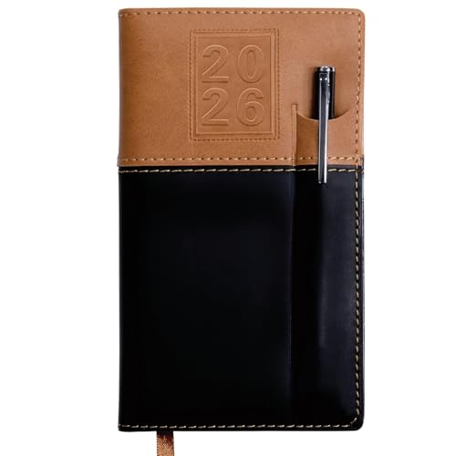 2026 Pocket Planner/Pocket Calendar and Pen, 3.5'x6': Includes 14 Months...