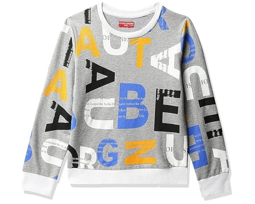 Image of Clotth Theory Boys Cotton Round Neck Full Sleeves Sweatshirt for Light Winters