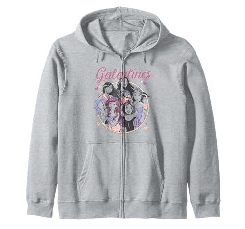 Zip Hoodie Disney Princesses Galentine's Day sweat à capuche femme