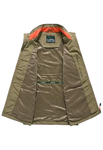 Image of Hbufnha Men's Lightweight Vest Outdoor Windbreaker Vest Jacket For Golf Safari Travel Fishing Hiking Vest