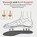 Original Steppers Insoles, 2025 4D Steppers Comfort Boosting Massage Insole, Memory Foam Thermal Insoles, Comfy Insole with Arch Support for Men and Women (Black, Large(EU43-44))