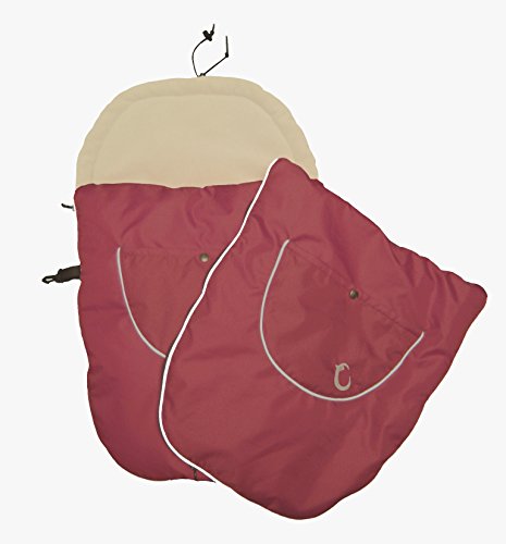 Hippychick HCNEWFOOT004 Neugeborenen Fußsack Fleece, rot/sand