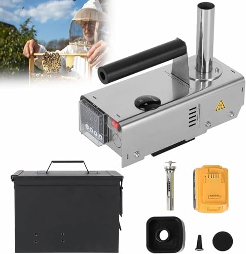 FBJAMZ Vaporizador de ácido oxálico para Abejas,Tratamiento portátil de ácaros para Abejas,Herramienta de Apicultura, para Tratamiento de ácaros Varroa