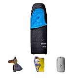 Naturehike 寝袋 CW400-1000 3D立体充填構造 マント/マット/布団/シュラフ 4.7℃/-1.7℃/-11.1℃に対応 650FPダックダウン フード付き メッシュ袋/収納袋付属 210*75cm/220*85cm コンパクト 携帯便利 冬用 徒歩 キャンプ 宿泊 来客用 オールシーズン アウトドア 封筒型 防災 (CW700, ブラック, Lサイズ)