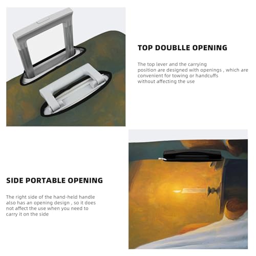 Ghost Sitting On Armchair With Candlelight Elastic Travel Luggage Covers Dustproof Scratch-Resistant Suitcase Protector Fit 22-24 Inch3