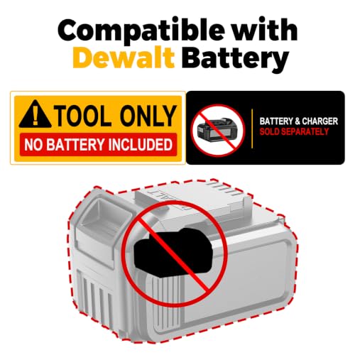 Cordless Random Orbital Sander Compatible with Dewalt 20V Battery - Image 2