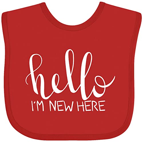 inktastic Hello, I'm New Here- Hand Drawn Type Baby Bib