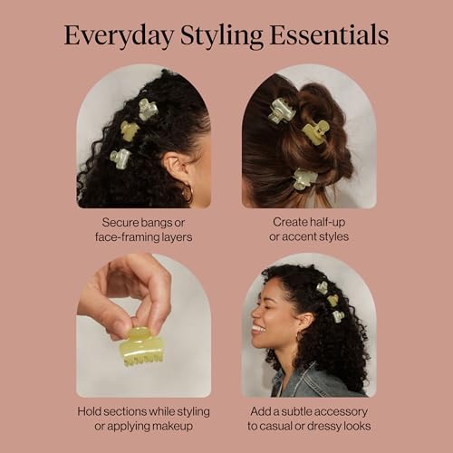 Kitsch Small Hair Clips - Pearlized Cream & Butter Yellow, 8pc - image 7