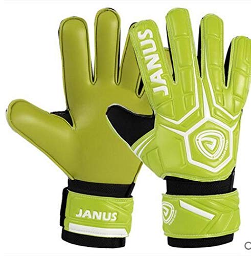 Guantes de Portero de Fútbol El Dedo Guantes Protección Serie Adulto Fútbol Portero(Green,7)