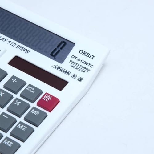 Image of OT-512 WTC Orbit Check and Correct Calculator White Color (Pack of 1)