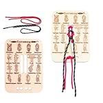 GHPKOTW 1 Kit Tabla De Práctica Para Hacer Nudos, ...: 1. 🌳【Tablero de madera de alta calidad】Este juego de tablero de práctica de nudos de la marca GHPKOTW está hecho de madera de primera calidad, con una textura fina y un color marrón natural que le da una sensación de calidez y rusticidad. El tablero ...