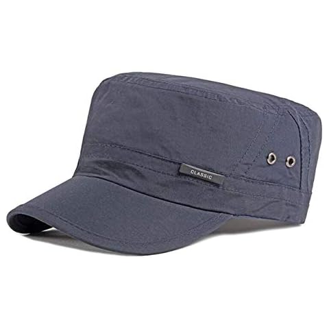 Cap Army Hat Classic Military Style Mens Baseball Cap Summer Sun Protection Cap (Blue) Cover