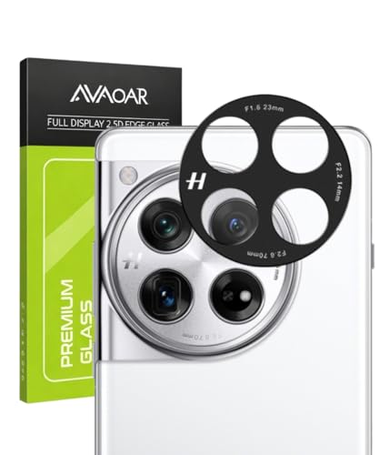 Image of AVOAR Camera Lens Protector Compatible with OnePlus 12 (1 Pack) - 9H Tempered Glass, Ultra Clear HD, Scratch Resistant, Military-Grade Protection, Bubble-Free Installation, Precise Fit, Case Friendly