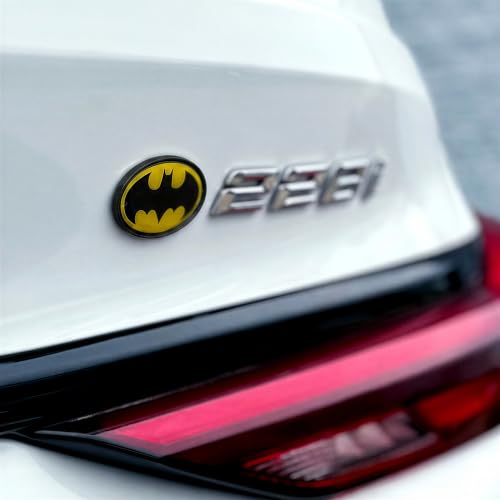 Image of Elektroplate Officially Licensed 2 Mini OEM Chrome DC Comics Batman Emblems for Motorcycles, Watercrafts, and Decorations | Universal Fit at 2.15 inch x 1.4 inch | Weatherproof | 2-Pack