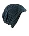 NYFASHION101 Slouch Wrinkled Beanie Cap Slouchy Skull Hat, Blue