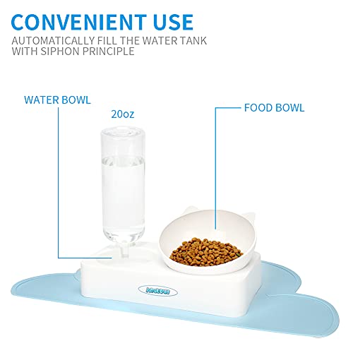 Aqueous Plastic Cat Bowls Dogs Bowls Cat Food Bowls Elevated Cat Bowls Raised Cat Food Bowl Water Bowl for Cats and… - Image 6