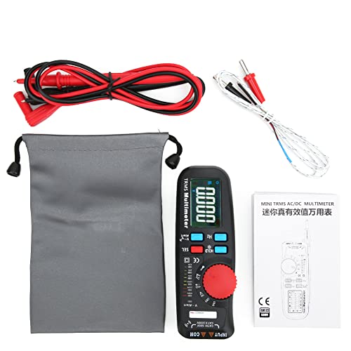 多機能デジタルマルチメーター真の実効値テスター、6000カウントAC/電圧tメーター、L LCD Di付きTRMSマルチメーター、家庭用
