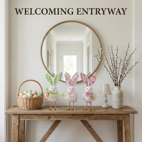 50% de descuento en figuras de felpa de conejo de Pascua LONEA