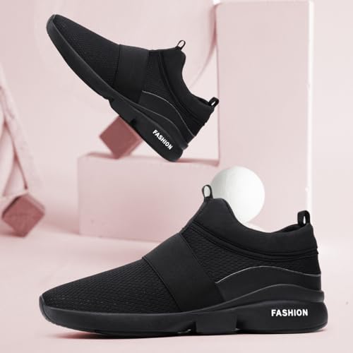 Women's Sports Gym Sneakers Slip on Walking Shoes Lightweight Casual Tennis Sneakers Workout Breathable Running Shoes Comfortable Fashion Athletic