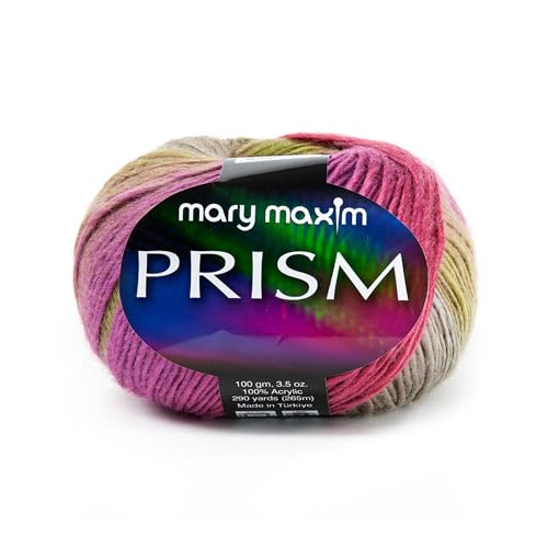Image of Mary Maxim Prism Yarn, Soft Acrylic Multicolor DK Yarn for Crocheting and Knitting, Light Worsted 3, Ideal for Blankets, Sweaters and Baby Items, 3.5 oz Skein, 290 Yards - Tropics - 1 Skein | Ombre Yarn, 3 Weight, Machine Wash, For Knitting and Crochet, Create Baby Items, Blankets, Afghans, Clothing Variegated Yarn