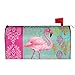 Foruidea Flamingo Welcome Mailbox Covers Magnetic Mailbox Wraps Post Letter Box Cover Standard Oversize 25.5x21 Mailwrap Garden Home Decor