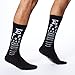K. Bell Socks Men's Fun Occupational Novelty Crew Socks, Eye Doctor (Black), Shoe Size: 6-12