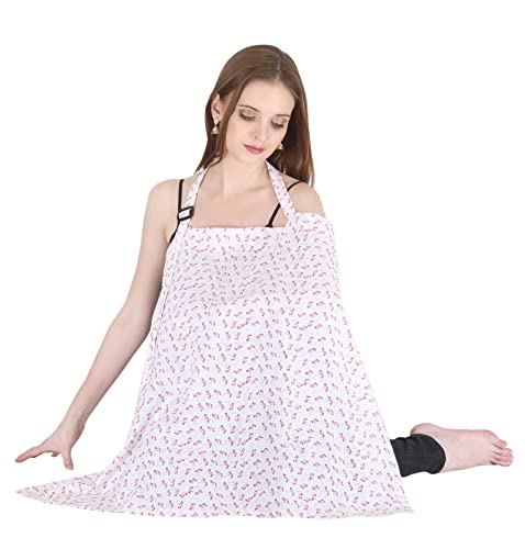 Image of Switchon Feeding Apron Cover Maternity Cover 100% Cotton Maternity Breastfeeding Multipurpose for Mothers