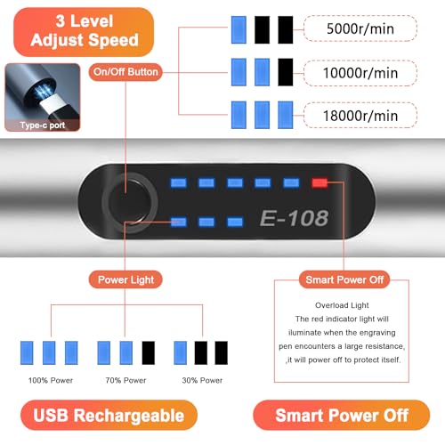 60PCS Electric Engraving Tool Kit - Image 3