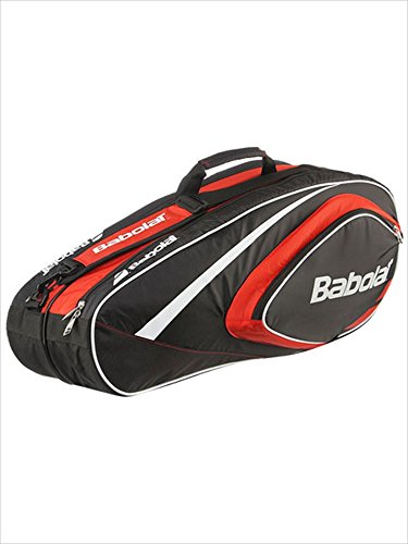 BABOLAT Club Line 6 Racquet Bag, Black/Red