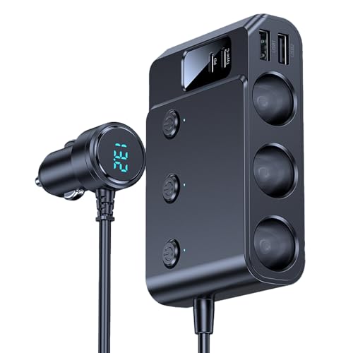 Caricatore Auto - Adattatore Ricarica Rapida per Auto Inverter Di Potenza Per Uso Esterno Con Conversione Energetica Efficiente Per Computer Portatili E Tablet