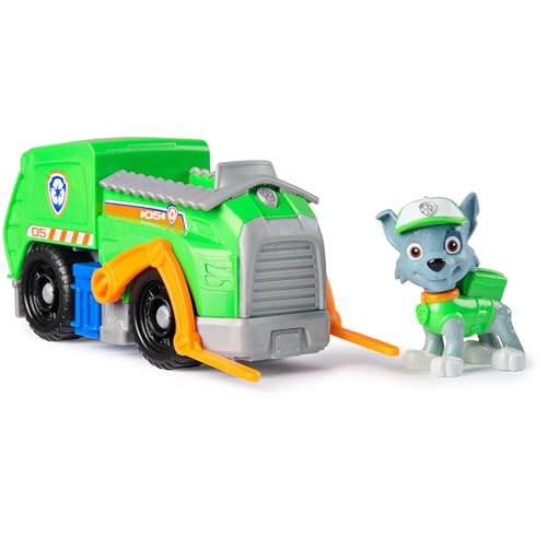 Imagen de Paw Patrol Patrulla Canina Camión de Juguete de Reciclaje y Figura Rocky Patrulla Canina Juguetes Juguetes Niños 3 Años + Regalo Niño 3 Años