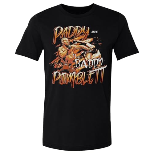 500 LEVEL Paddy Pimblett UFC Shirt - Paddy Pimblett Grunge WHT (Black Small)