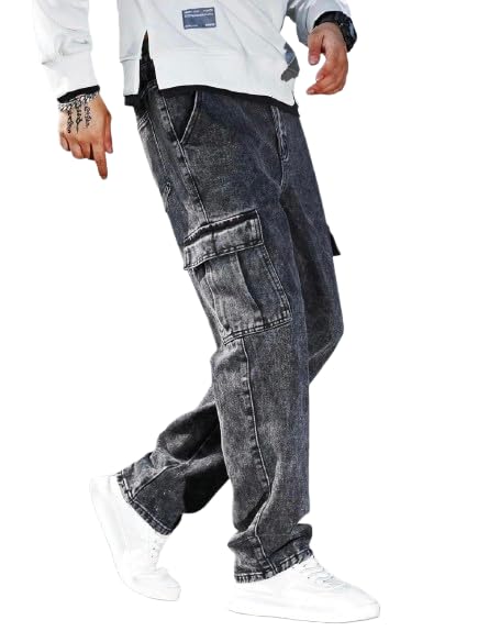 Men's Casual Cargo Pants – Relaxed Fit Utility Trousers with Multiple Pockets, Comfortable Straight Leg Design, Travel, Outdoor Activities,-picture-54