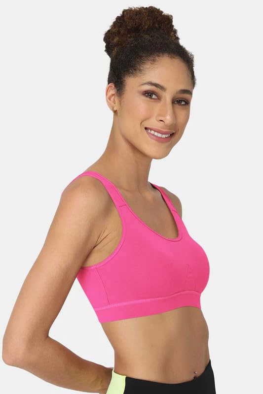 Image of Intimacy Active Sports Bra for Women Medium Coverage, Non-Wired, Non-Padded, Seamless, Stretchable Comfortable Support Activewear for Women