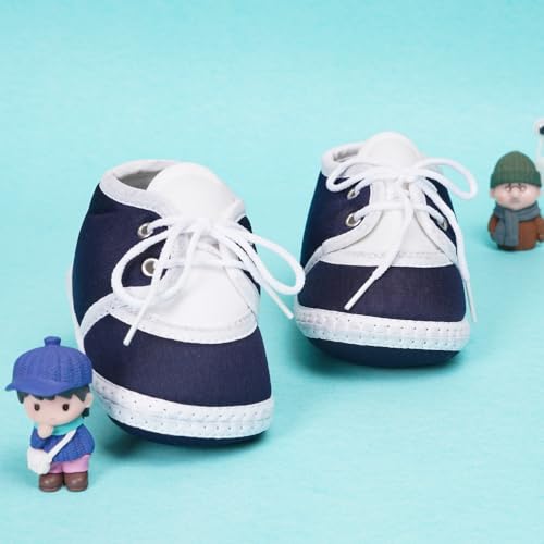 Image of Neska Moda 6 To 12 Months Baby Boys & Baby Girls Cotton Lace Booties