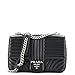 Prada, Pre-Loved Chain Flap Shoulder Bag Diagramme Quilted Leather Large, Black