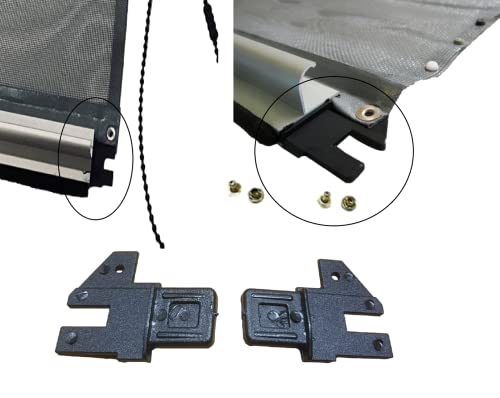 Coppia guide laterali + rivetti ricambi zanzariera...