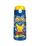 Seven Borraccia Kid Pokemon, Blu, 460 ml, Acciaio Inox, BPA free, Ermetica, Caldo 12h/freddo 24 h, A prova di perdite, Riutilizzabile, Scuola, Sport, Viaggio, Bambino, Bambina, Idea regalo