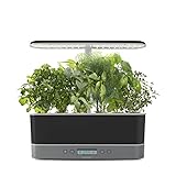 AeroGarden Harvest Elite Slim Indoor Garden Hydroponic System with LED Grow Light and Herb Kit, Holds up to 6 Pods, Platinum