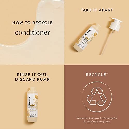 The Honest Company Silicone-Free Conditioner | Gentle For Baby | Naturally Derived, Tear-Free, Hypoallergenic | Citrus Vanilla Refresh, 10 Fl Oz #TOP6