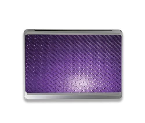 Image of MightySkins Carbon Fiber Skin Compatible with Microsoft Surface Laptop Studio 2 (2023) Full Wrap Kit - Purple Diamond Plate | Protective, Durable Textured Carbon Fiber Finish | Made in The USA