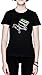 Antiguo Skool Negro Mujer Camiseta Black Women's T-Shirt tee
