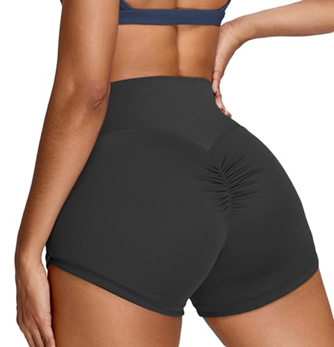 Womens Butterlift High Waist Scrunch Butt Biker Shorts 3 Inches No Front Seam Workout Yoga Gym Booty Shorts2