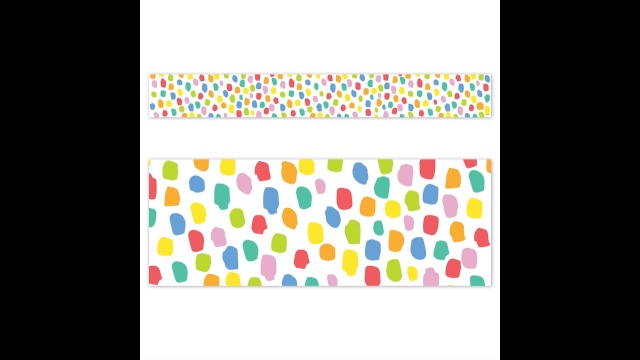 Amazon.com: CTP Core Decor Colorful Messy Dots Bulletin