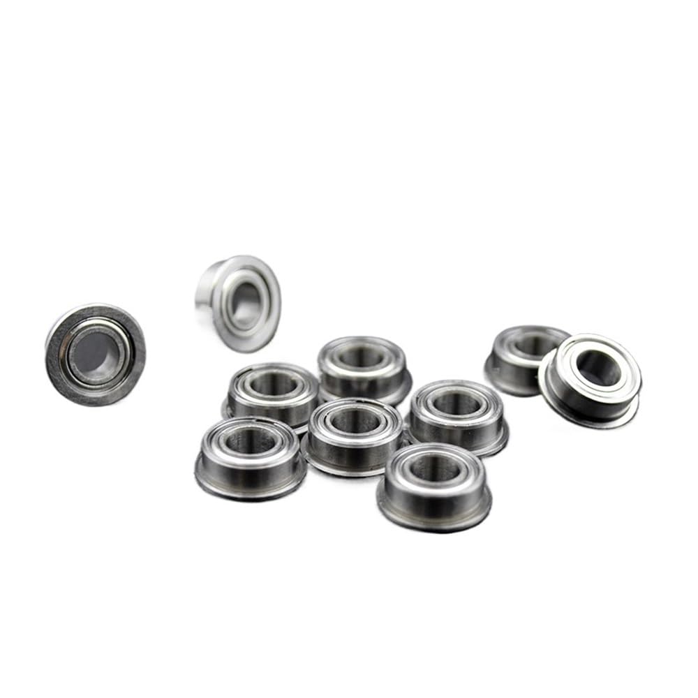 10 Piezas MF63 MF93 MF74 MF84 MF104 MF85 MF95 MF105ZZ MF115 MF106 MF126 MF117 MF137 MF148 ZZ Rodamientos de Bolas Rodamientos de Brida Micro(MF52 ZZ 2x5x2.5mm)
