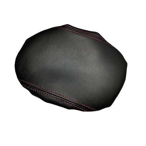 Housse d'accoudoir pour VW Golf 7 en cuir PU finition premium couture rouge