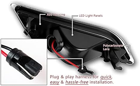 EPARTS Fender Side Marker Light Turn Signal Lamp Assembly Replacement Compatible With 2010-2013 Mercedes Benz W212 E-Class E300 E350 E550 (Clear Lens/Amber LED)