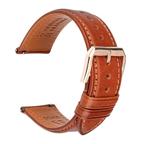 HMFang 18 19 20mm 21 22 mm 23 24U[EHb`XgbvubNuENCbN[XvohYX}[gEHb`ohuXbgXgoh(Light Brown RG,23mm)