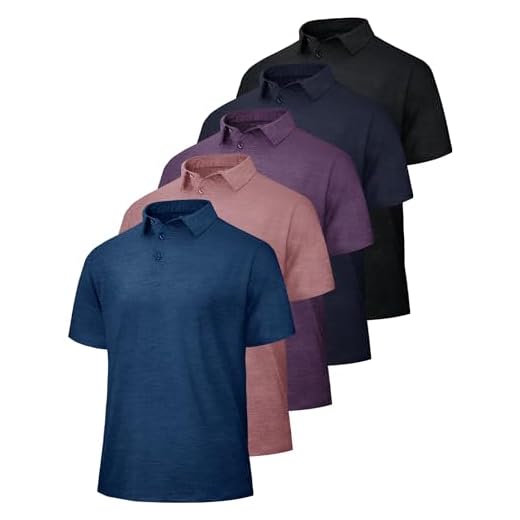 BOOJO Quick-Dry Polo Shirts for Men